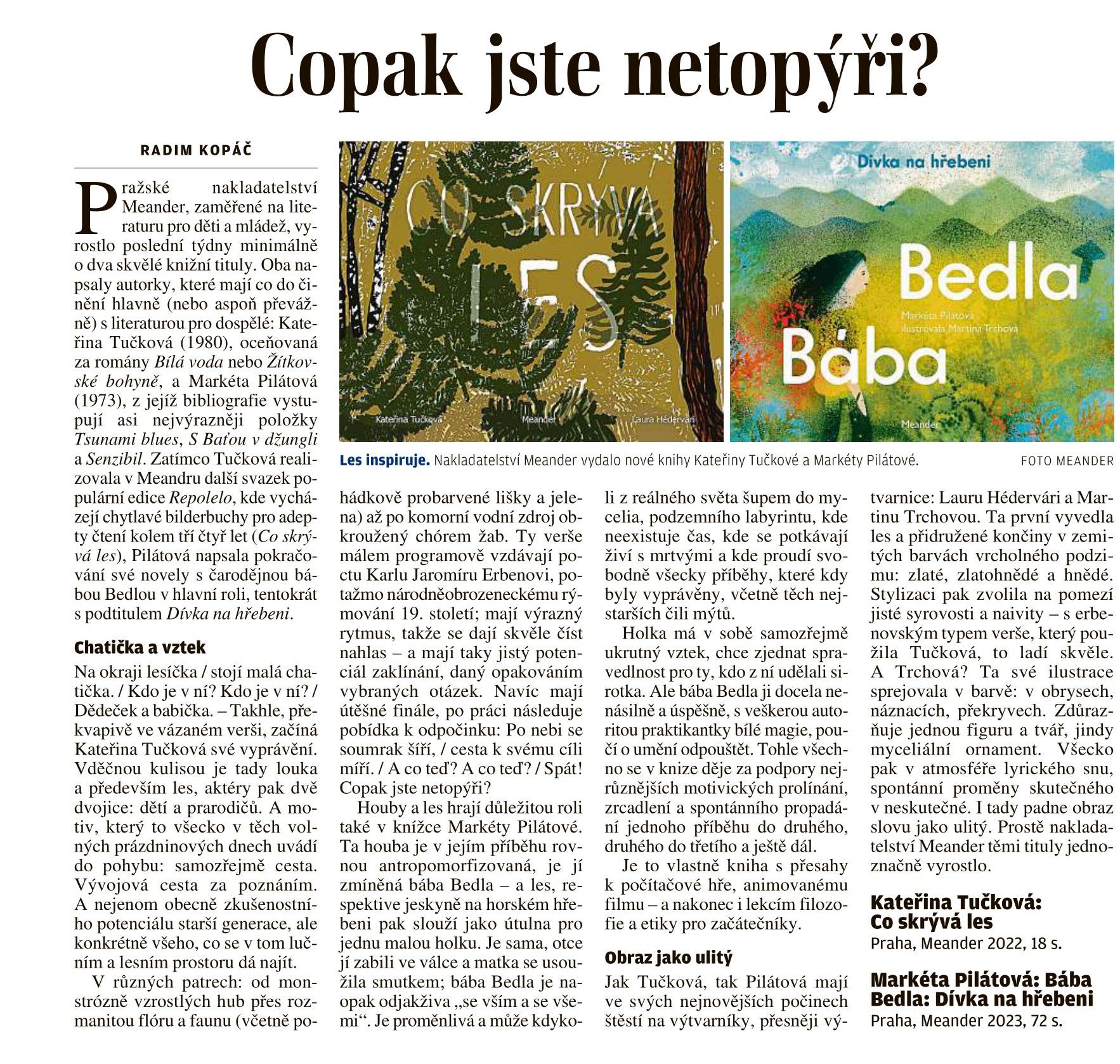 recenze_Bába_Bedla_II_Co_skrývá_les